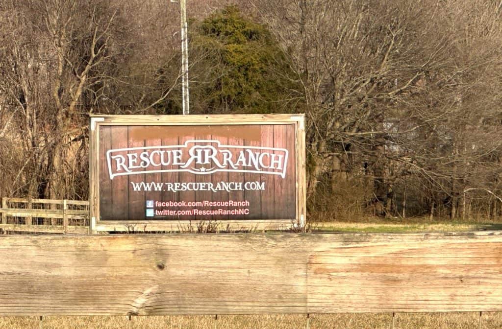 Rescue Ranch Sign Statesville NC